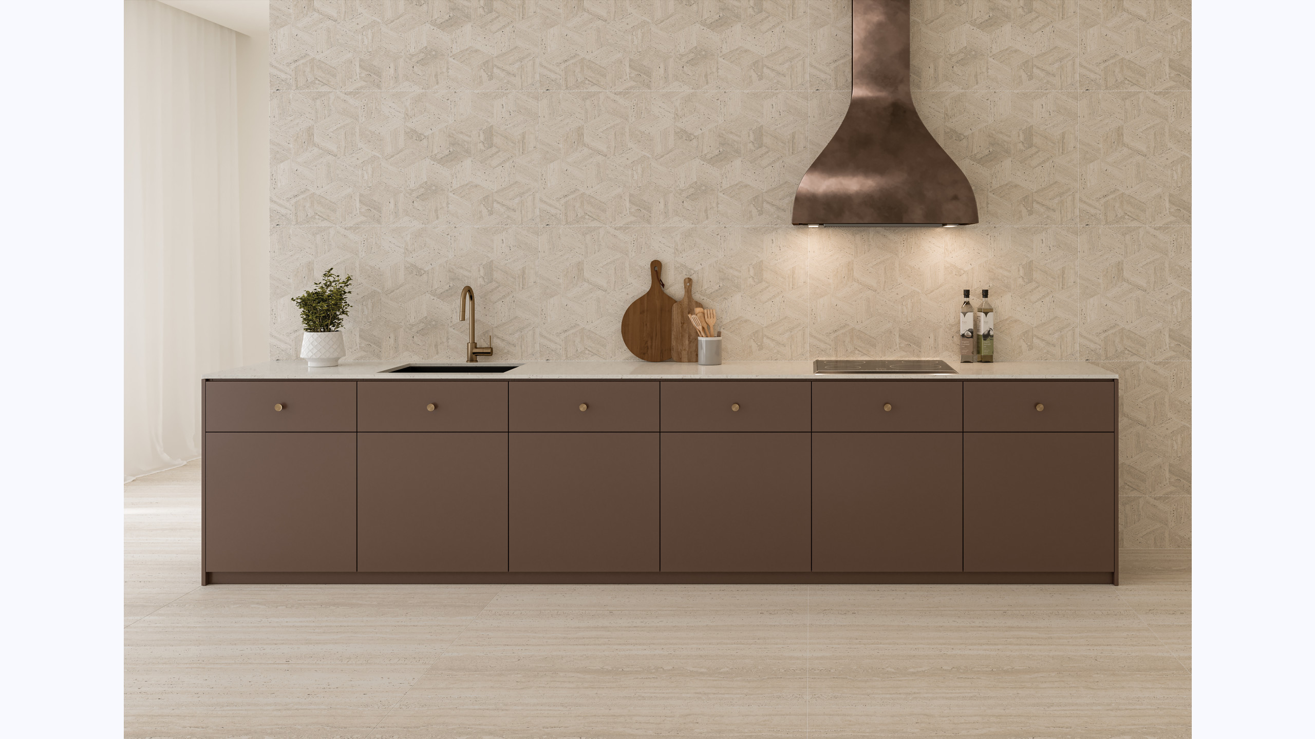 Sensi Roma 24" x 48" Matte R11 Anti-Slip Rated Porcelain Field Tile in Ivory alt image